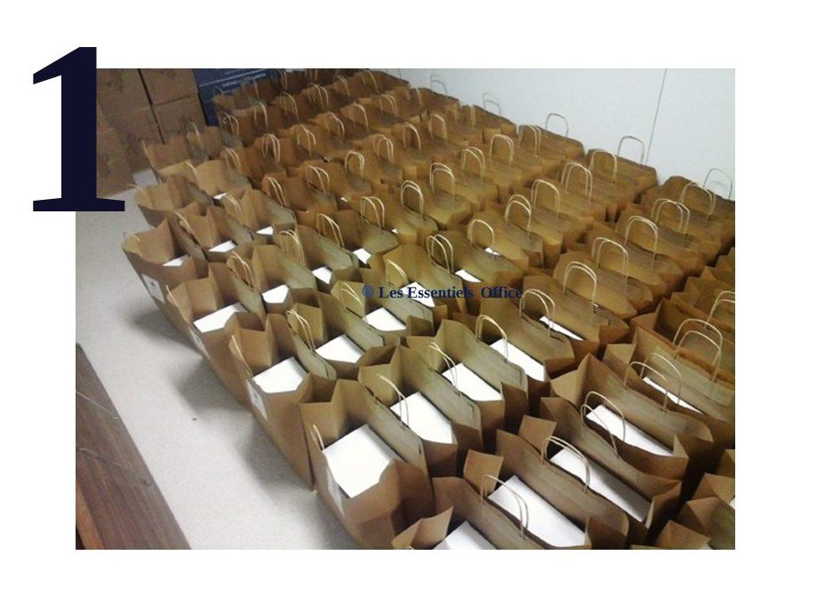 Étiquetage cadeaux pour entreprise